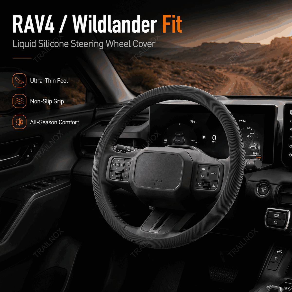 RAV4 Silicone Steering Wheel Cover For Toyota