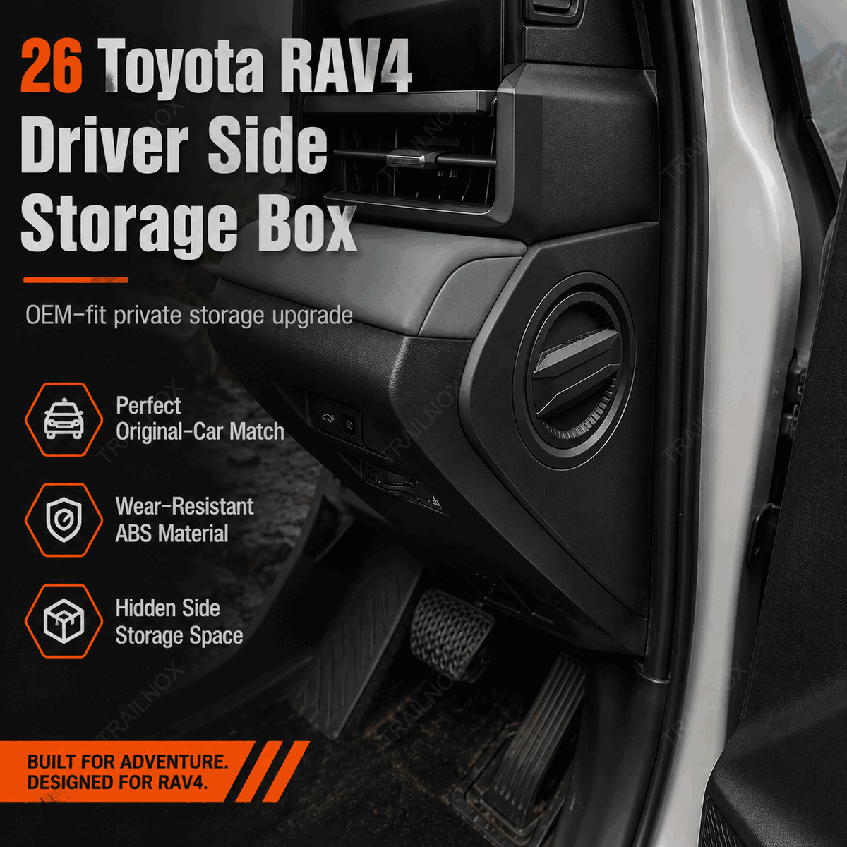 RAV4 Driver Side Seat Gap Storage Box For Toyota