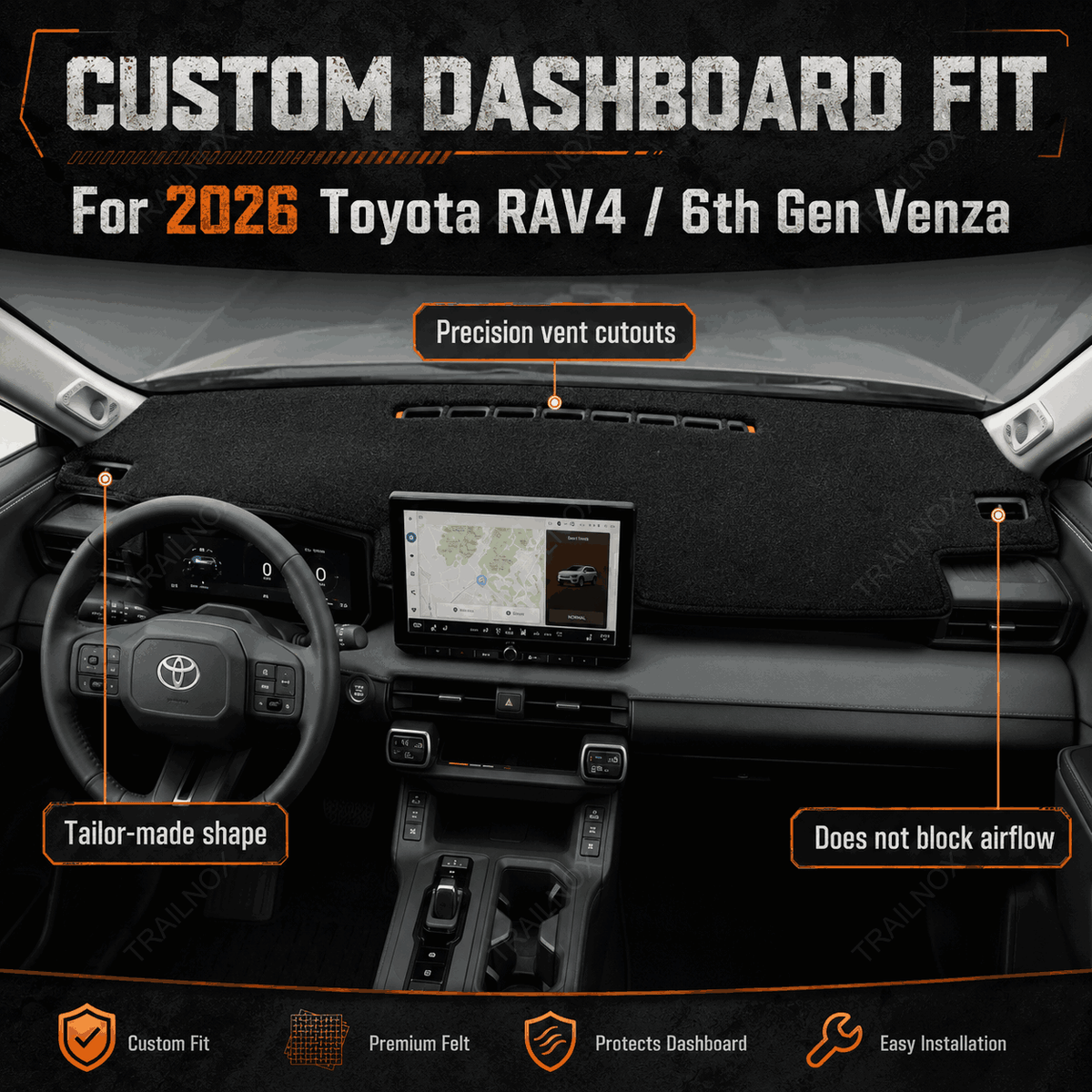 RAV4 Dashboard Cover For Toyota