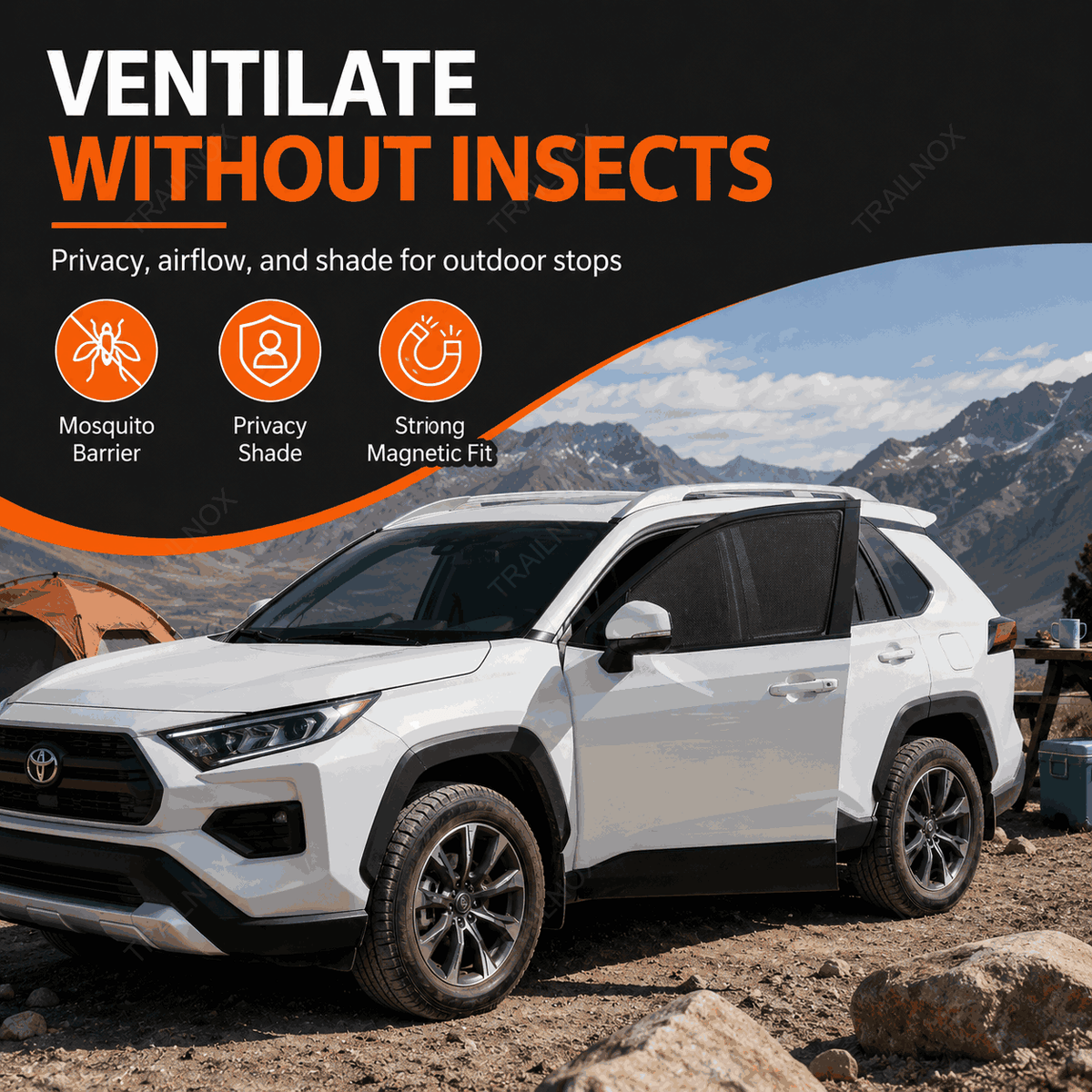 RAV4 Magnetic Side Window Sunshade For Toyota