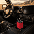 4-in-1 Foldable Fast Car Charger with LED Display, PD & USB-C Charging for iPhone, Android & More